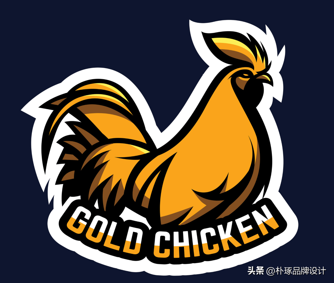 鸡的商标图案，象征、创意与市场营销的力量