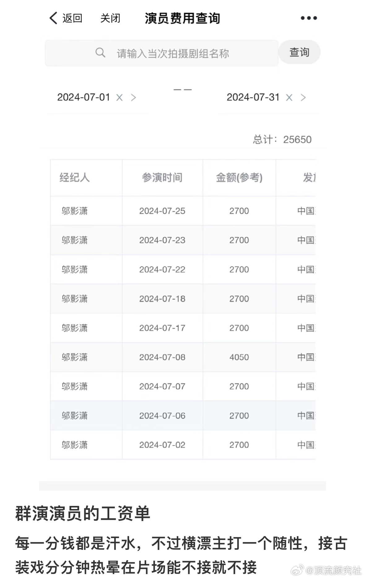 跟剧组工资多少，行业内的真实收入揭秘