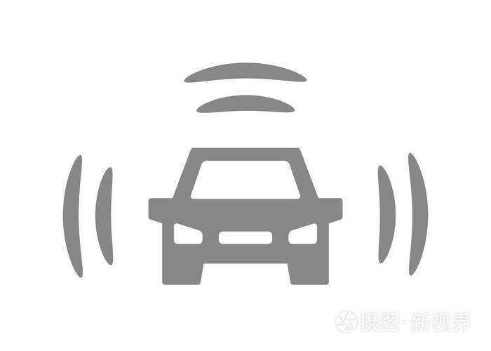 汽车WiFi图标，连接未来出行的智能纽带