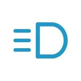 右远光灯图标，汽车安全的守护者