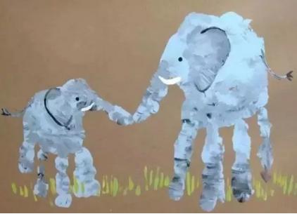 小班美术教案，手掌印画